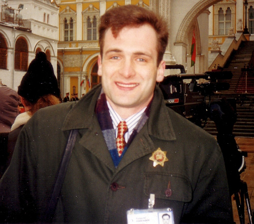 Георгій під час роботи кореспондентом у Москві. 1998 рік